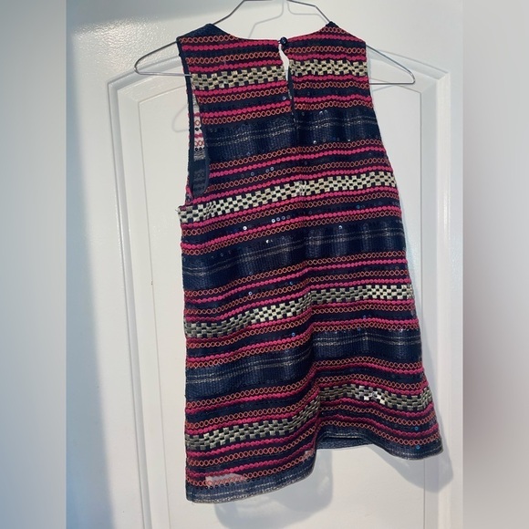 Trina Turk Purple Pink Sleeveless Sequin Top 💕 Size 2 - Picture 7 of 9